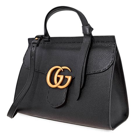 gucci zwarte tassen|Gucci leather handbags.